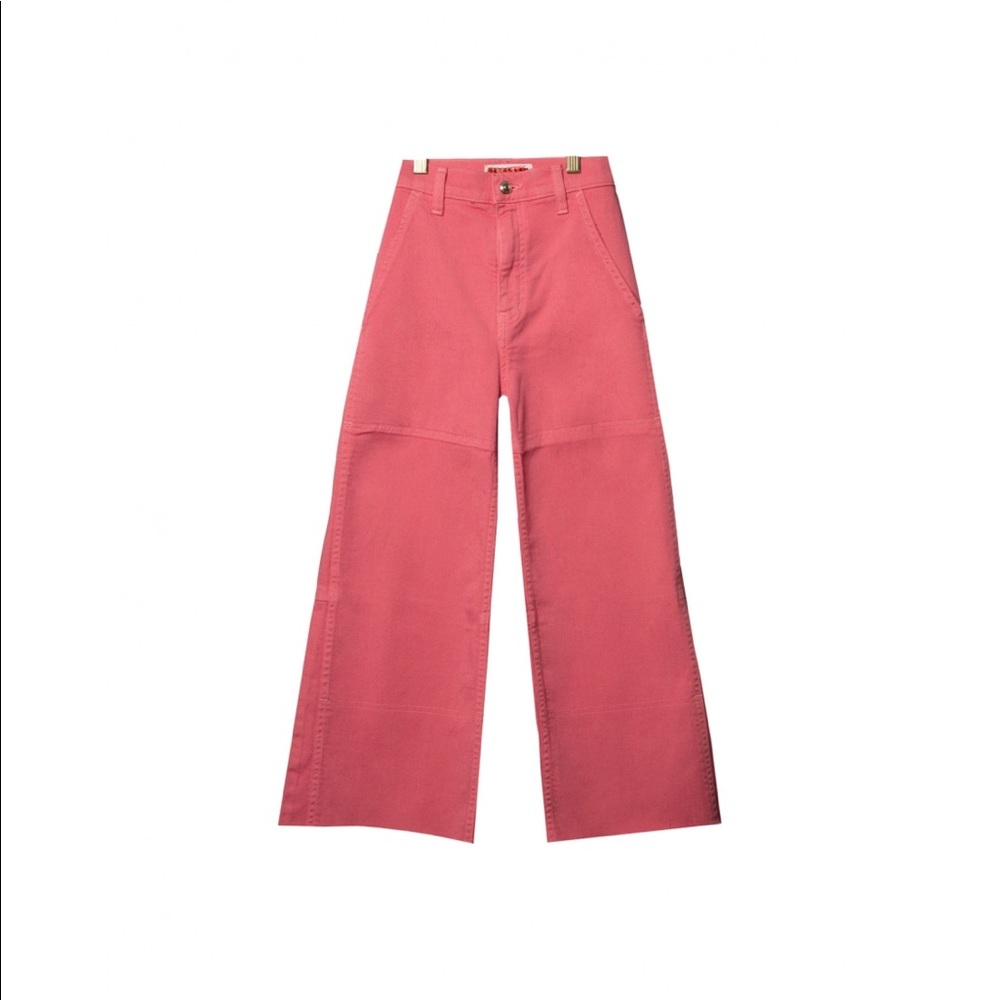 Derek Lam Pink Denim Culottes - Picture 2 of 2